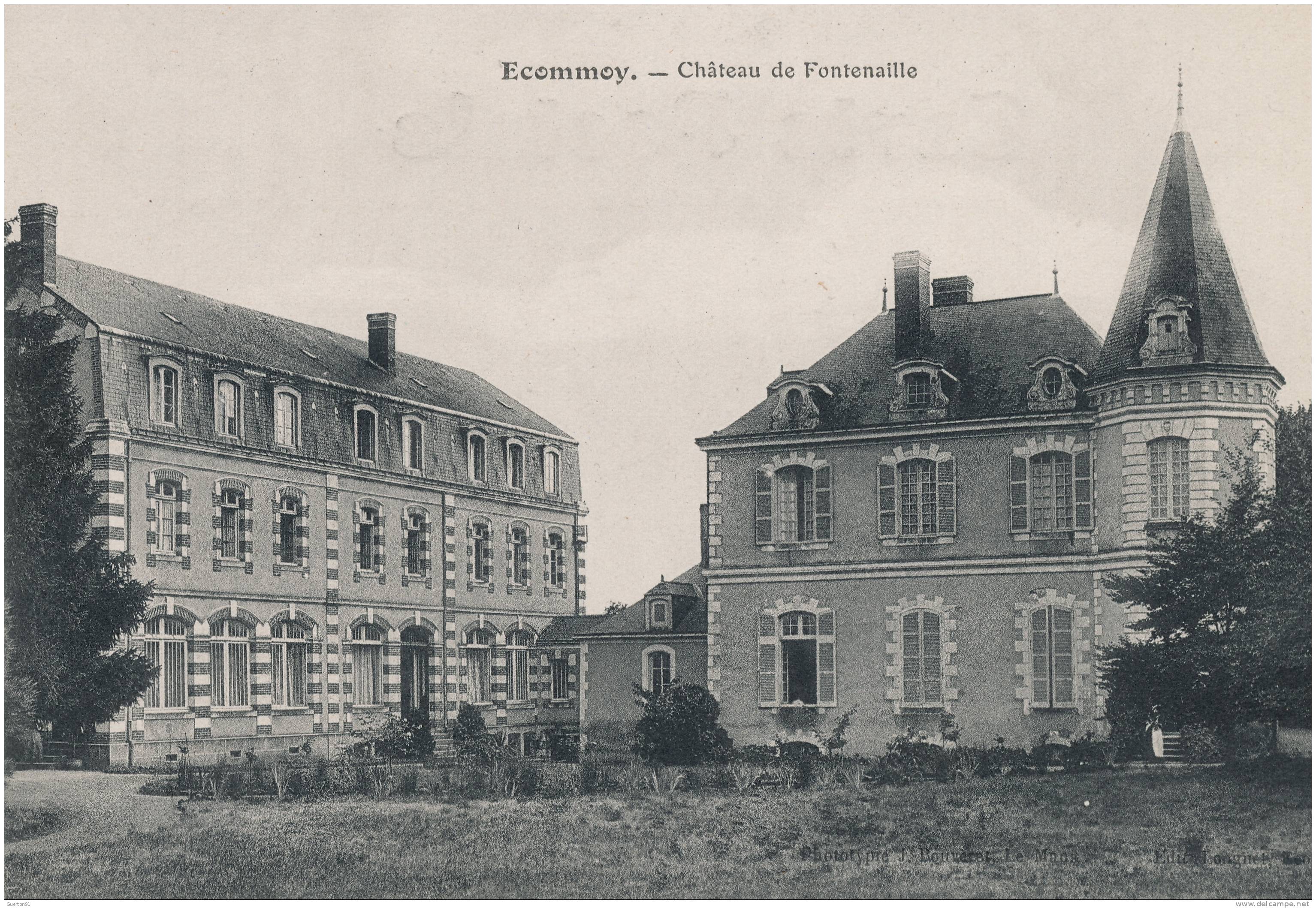 CPA (72)  ECOMMOY  /  Château De Fontenaille  - - Ecommoy