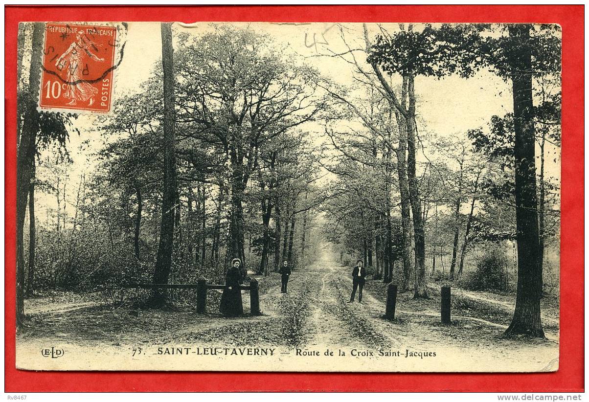 * SAINT LEU TAVERNY-Route De La Croix Saint Jacques(animée,carte Voyagée) - Saint Leu La Foret