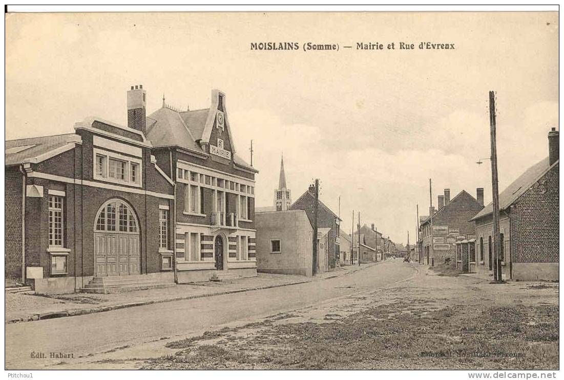 La Mairie Et Rue D'Evreux - Moislains