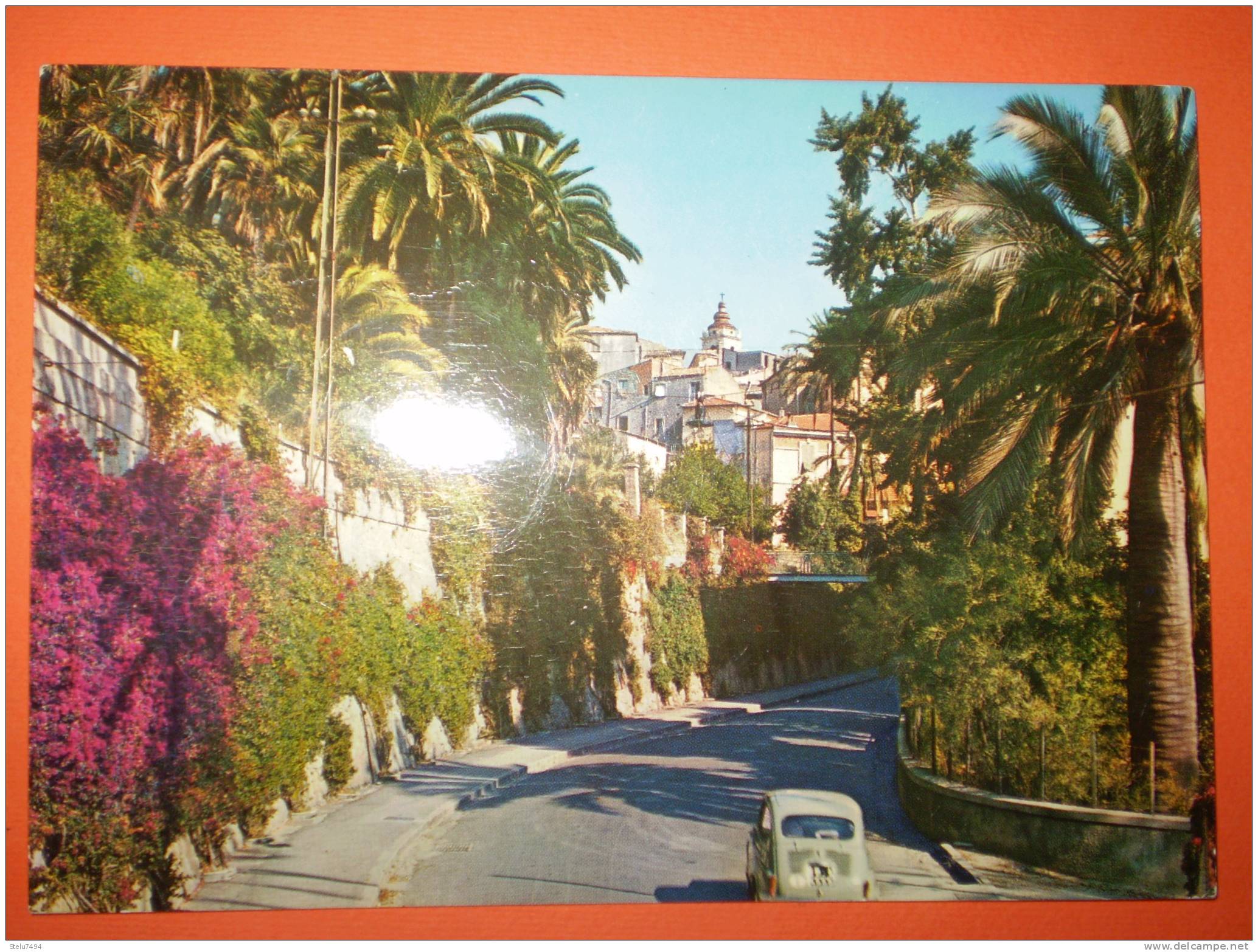 Bordighera Strada Romana Vecchia Auto Viaggiata - Autres & Non Classés