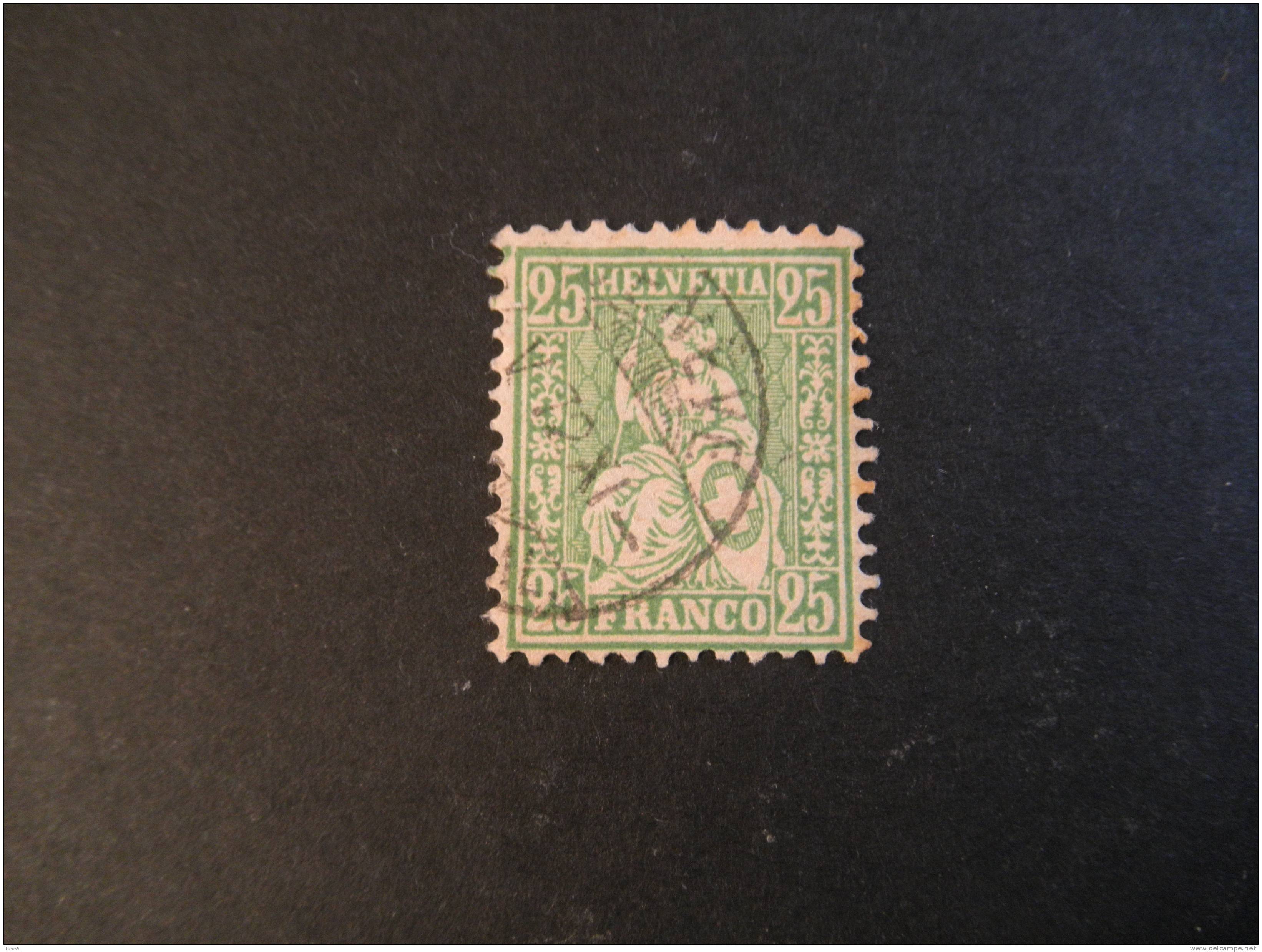 1867 Freimarken 32a Michel 25 C Groen - Gebruikt