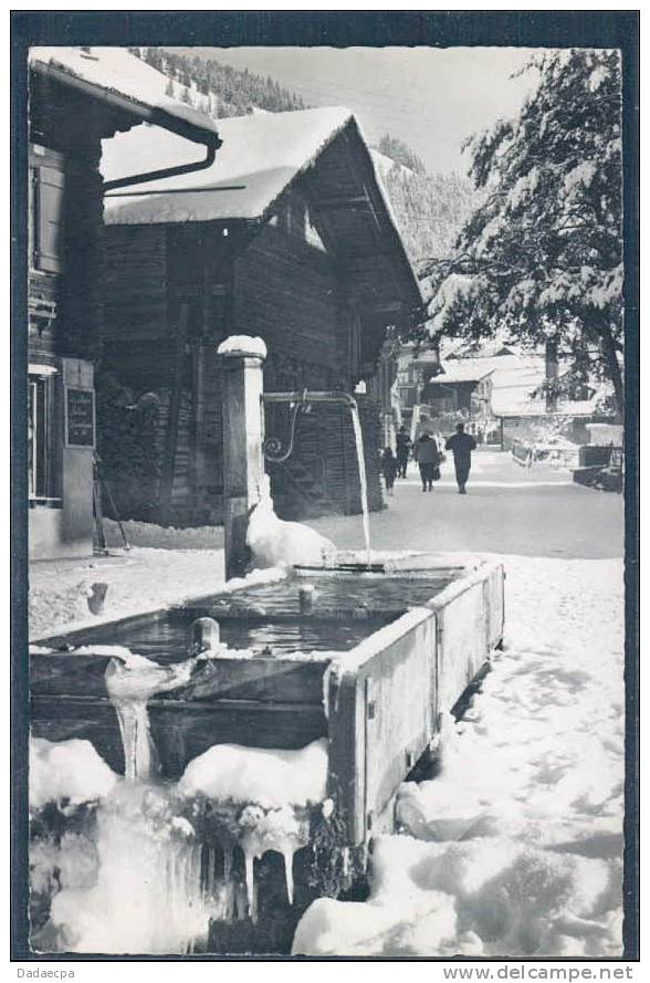 Pays D' En Haut, Rougemont, En Hiver, Fontaine, Animée, - Rougemont