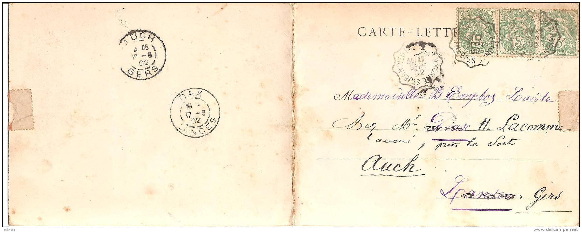 Carte Lettre-PANORAMA DE CAMBO-Vue Prise De La Propriété De Celhaya-ND Photo (1902) - Otros & Sin Clasificación