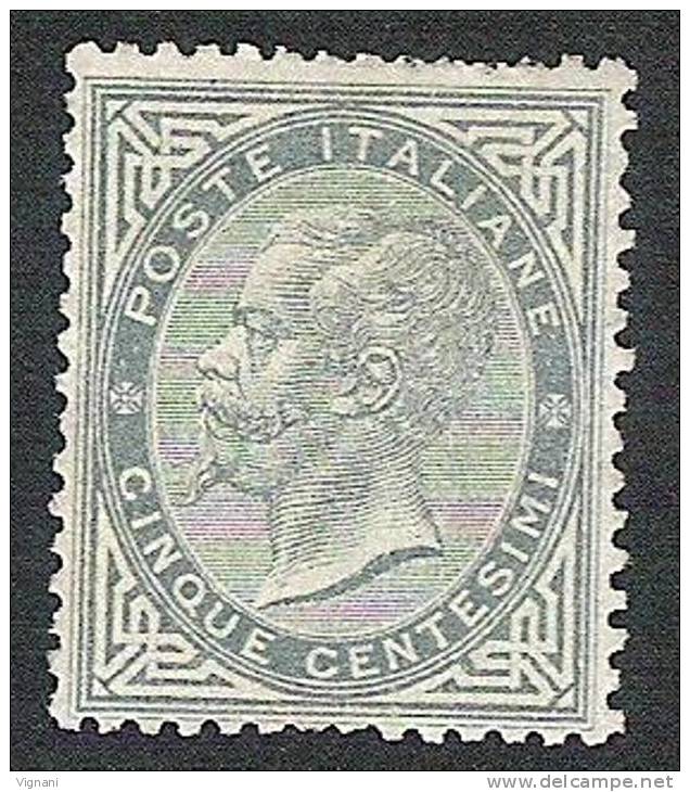 REGNO N. T16. De La Rue - 5c Verde Grigio Scuro. Nuovo S.g. CV 975,00 - Ungebraucht