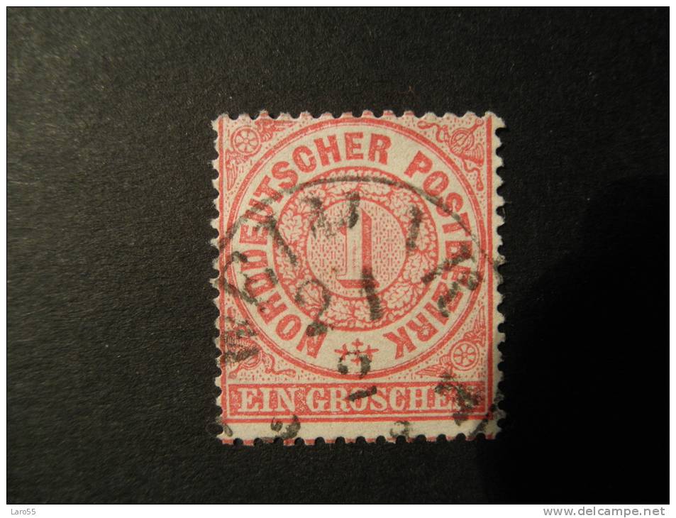 Nord Deutscher Bund Postbezirk 1869  1 Gr  Karmijn Michel Nr 16 - Afgestempeld