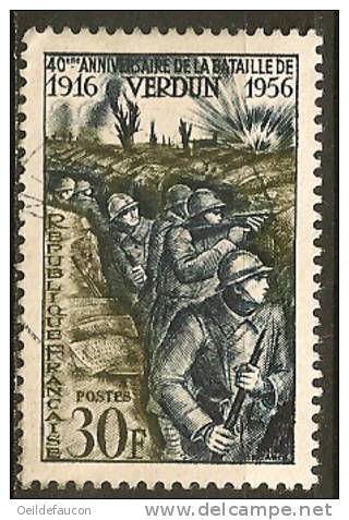 FRANCE - Yvert - 40ième Anniversaire De La Victoire De Verdun - 1053 - Cote 1.85 € - Guerre Mondiale (Première)