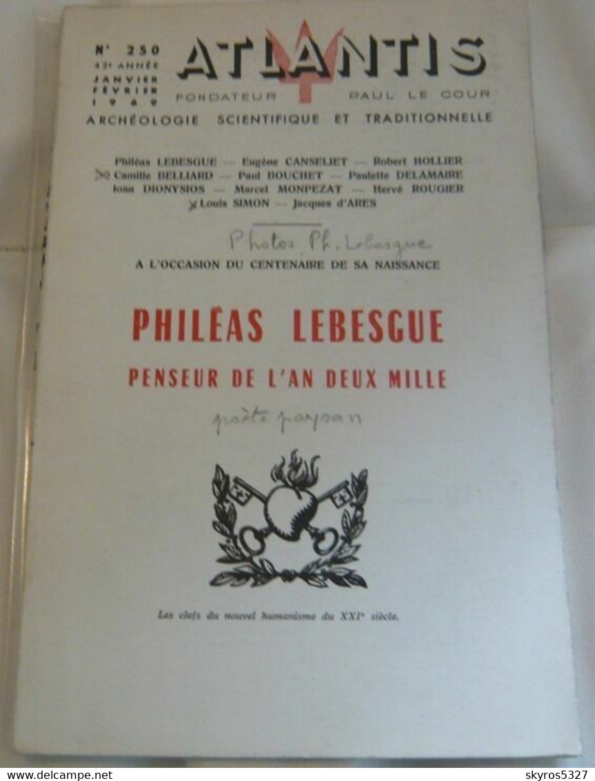 Philéas Lebesgue Penseur De L'an Deux Mille - Auteurs Français