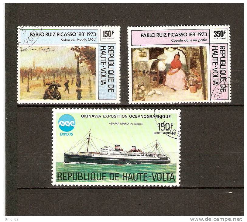 AFRIQUE HAUTE VOLTA POSTE AERIENNE  N 196/197/198 Oblitéré - Other & Unclassified