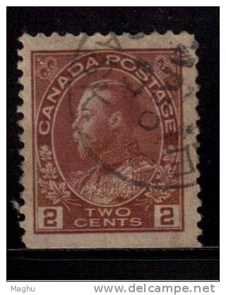 Canada Used 1912, 2c Coil - Coil Stamps