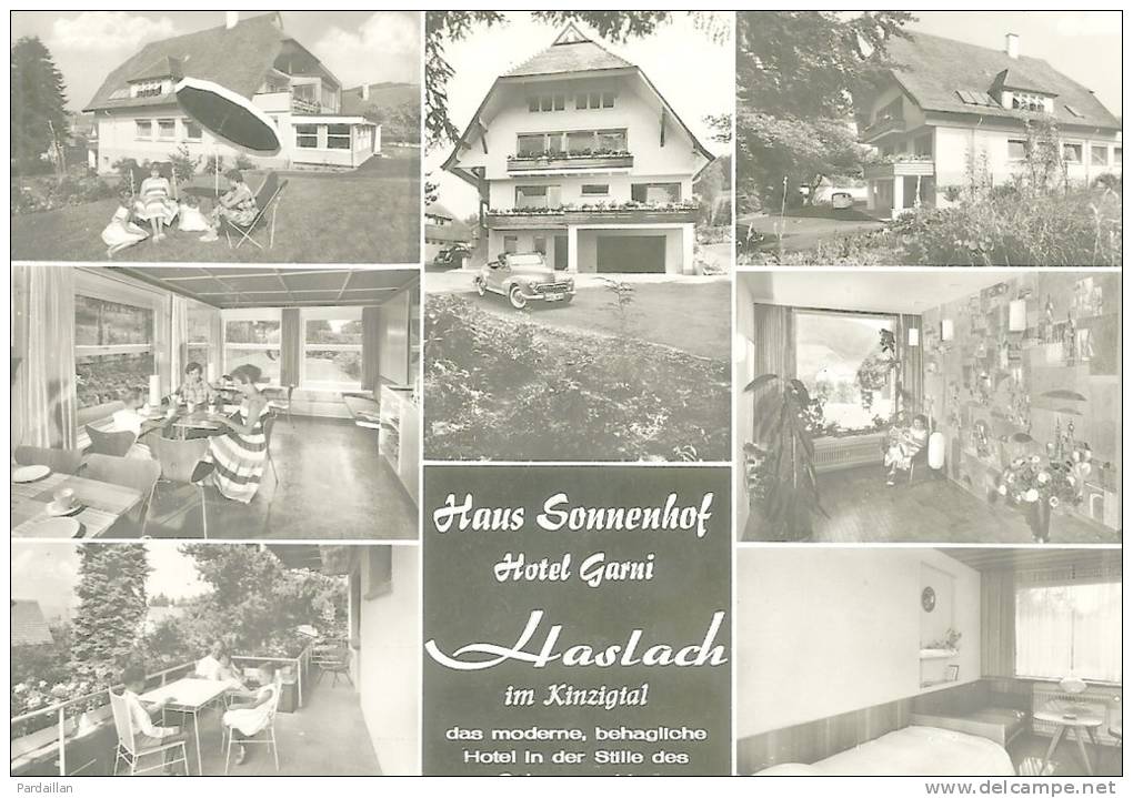 ALLEMAGNE.  HASLACH IM KINZIGTAL.  HAUS SONNENHOF  HOTEL GARNI.  CPSM. - Haslach