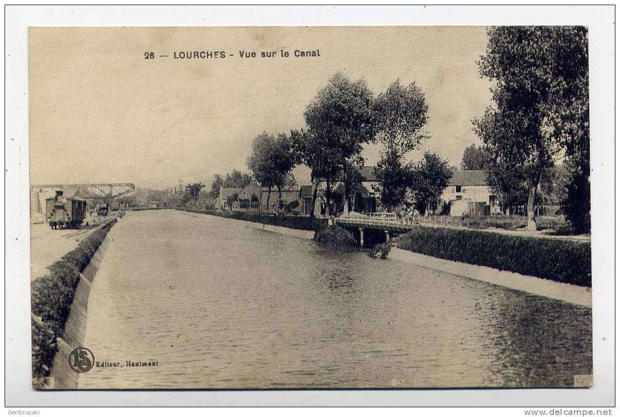 Q33 - LOURCHES - Vue Sur Le Canal (1922) - Autres & Non Classés