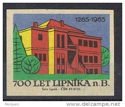 Viñeta Checoslovaquia. 700 Años LIPNOKA Nad B,  1965, Label, Cinderella * - Variétés Et Curiosités