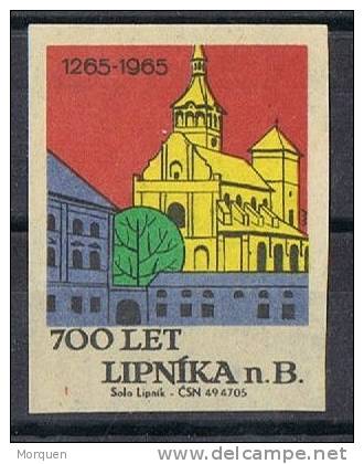 Viñeta Checoslovaquia. 700 Años LIPNOKA Nad B,  1965, Label, Cinderella * - Variétés Et Curiosités