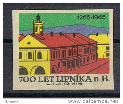 Viñeta Checoslovaquia. 700 Años LIPNOKA Nad B,  1965, Label, Cinderella * - Variétés Et Curiosités