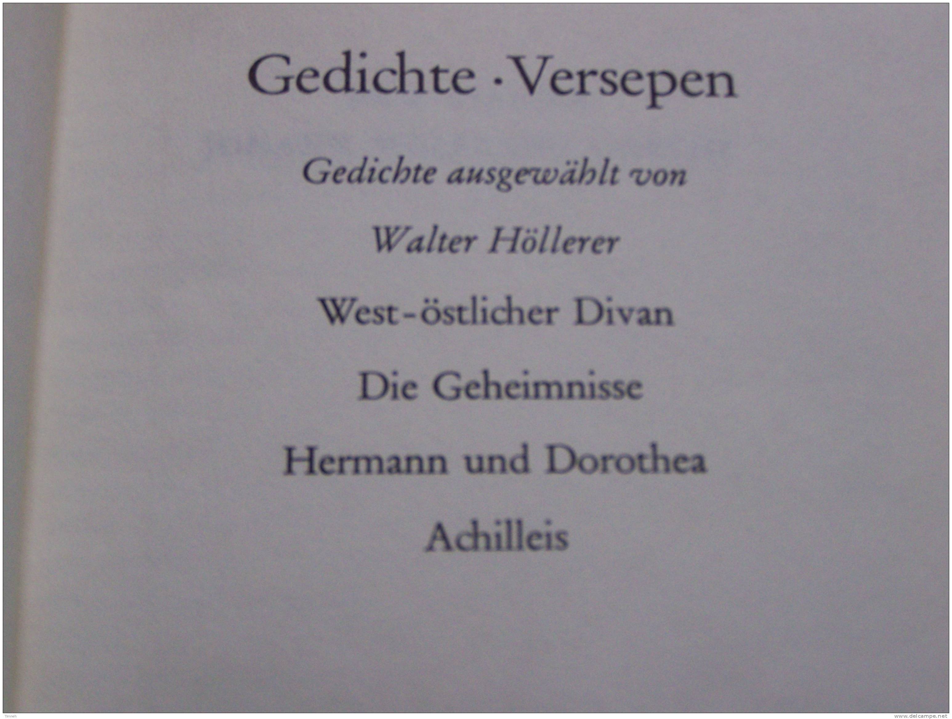 GOETHE WERKE - 6 BANDEN TOMES - Insel Verlag 1965 - WERTHER MEISTER FAUST GEDICHTE DICHTUNG WARHEIT - Auteurs Int.