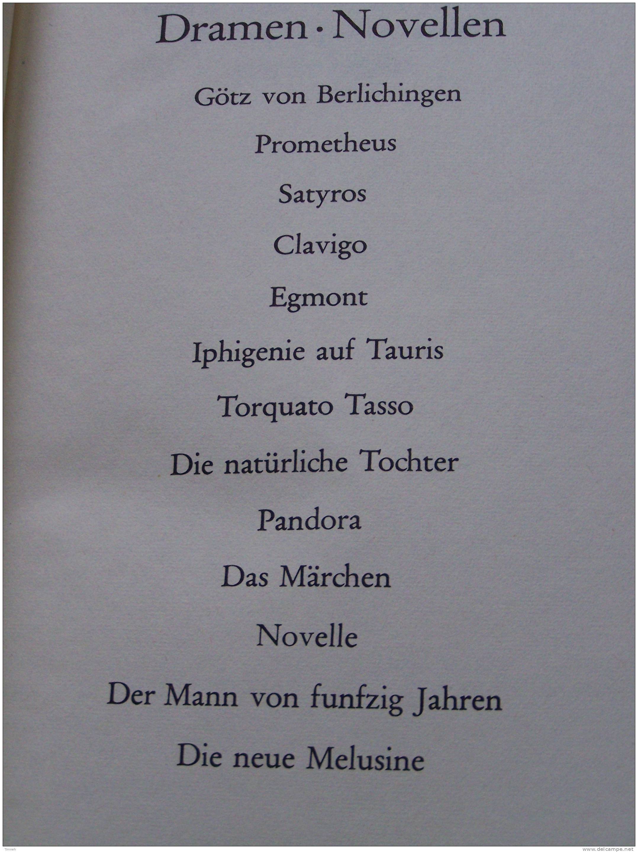 GOETHE WERKE - 6 BANDEN TOMES - Insel Verlag 1965 - WERTHER MEISTER FAUST GEDICHTE DICHTUNG WARHEIT - Internationale Auteurs