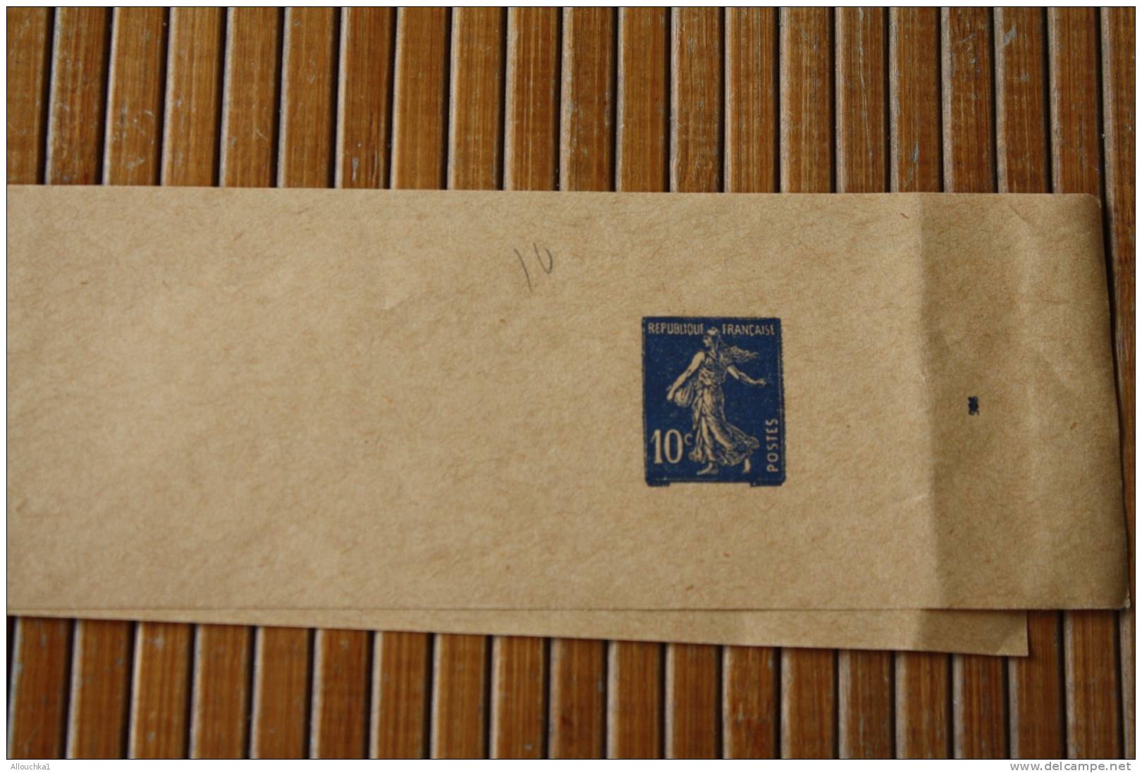 ENTIER POSTAUX BANDE POUR JOURNAUX  NEUVE ** TYPE SEMEUSE 10C BLEU SUR CHAMOIS 279BJ1 C/ 7 EUROS DATE 906  FORMAT 16X 6 - Striscie Per Giornali