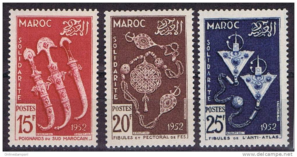 Maroc: Maury  1953  A. 334-336, Neuf*/MH - Neufs
