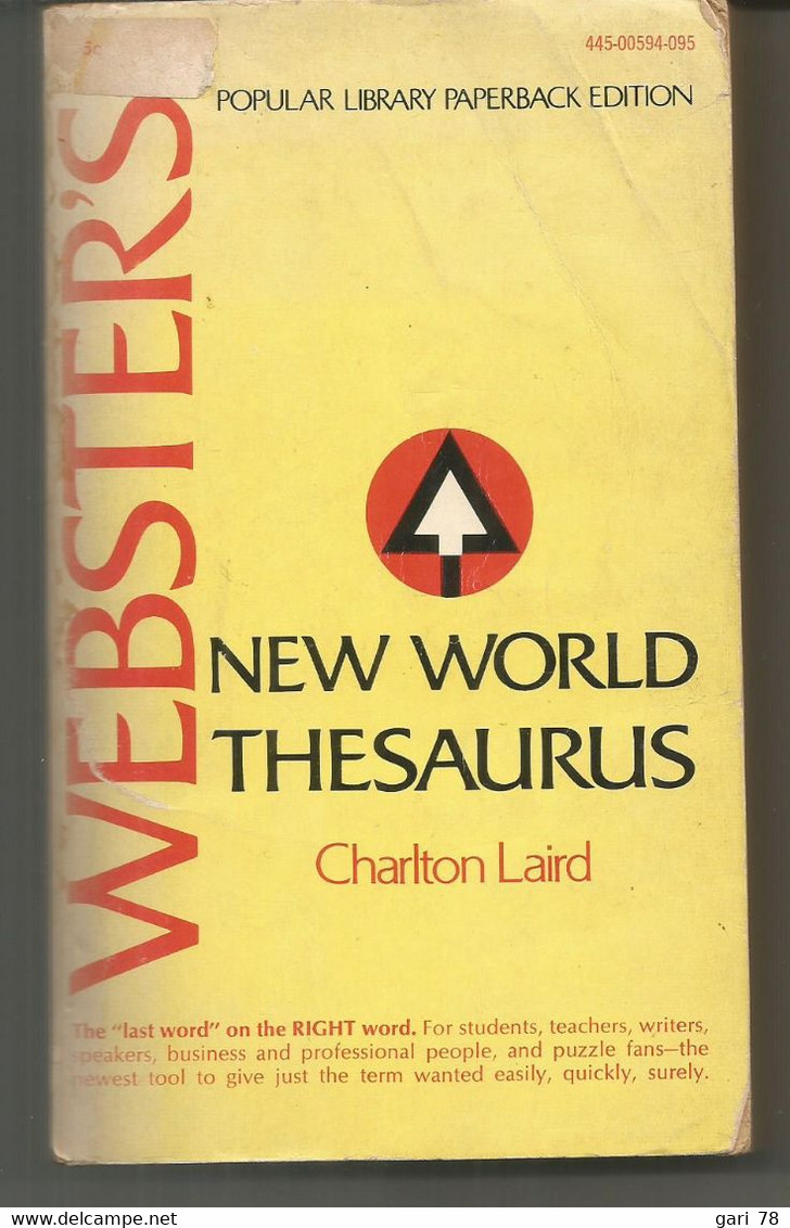 Charlton LAIRD : WEBSTER's New World Thesaurus - Inglés/Gramática