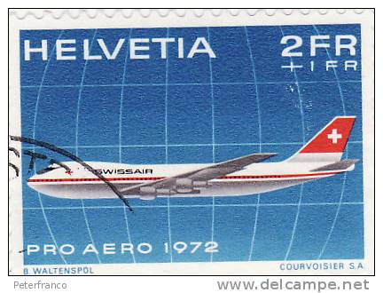 1972 Svizzera _- Pro Aereo - Oblitérés