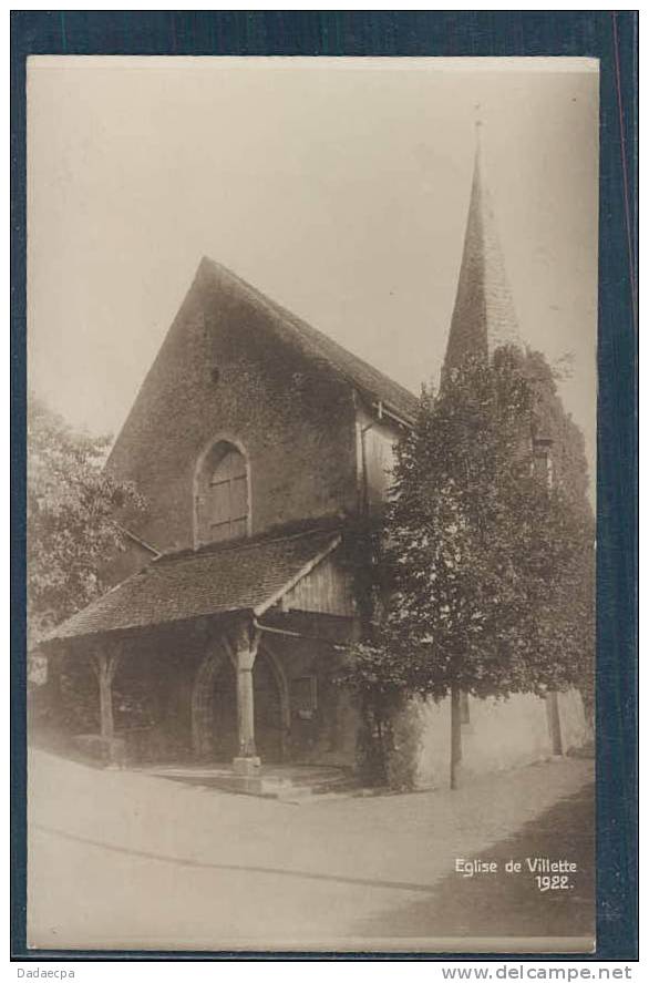 Lavaux, Eglise De Villette, 1922, - Villette