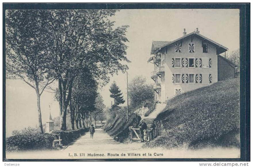 Ollon, Route De Villars Et La Cure, Animée, - Ollon