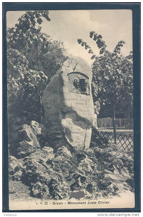Gryon, Monument Juste Olivier, L.B. 22 - Gryon