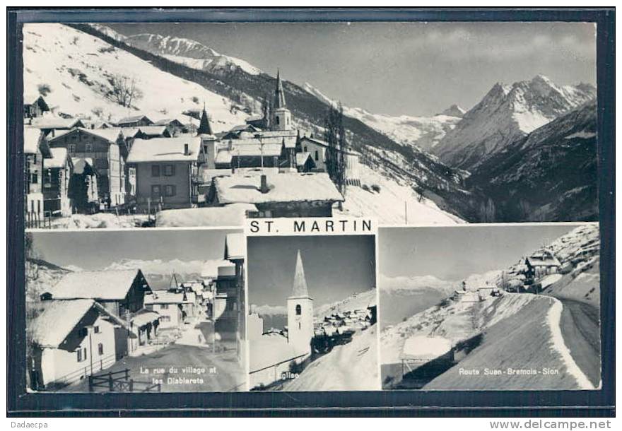 Val D' Hérens, St. Martin, Multi-vues, - Saint-Martin