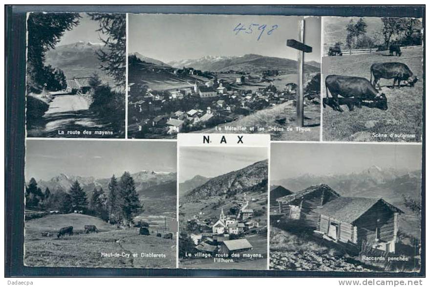 Val D' Hérens, Nax, Multi-vues, - Nax