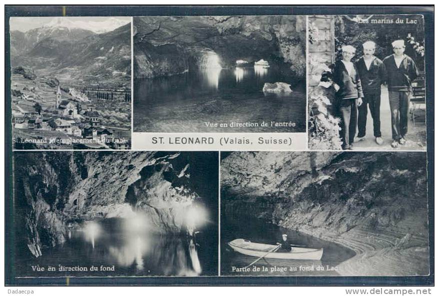 Valais Central, Lac Souterrain De St. Léonard, Barque, Animée, Multi-vues, - Saint-Léonard