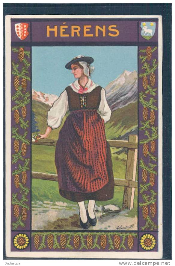 Val D' Hérens, Costume, Tracht, - Otros & Sin Clasificación