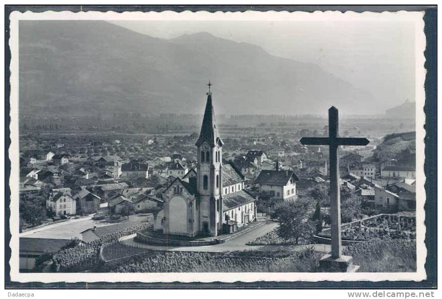 Valais Central, St. Léonard, Vignes, Vignoble, Vue Générale, Eglise, Croix, - Saint-Léonard