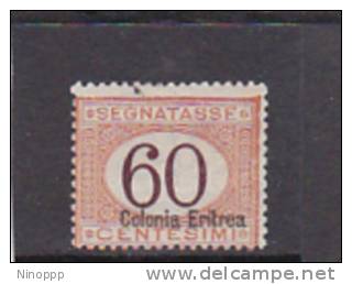 Talian Colonies  Eritrea -1926 Postage Due 60c  Overprinted Colonia Eritrea MH - Eritrea