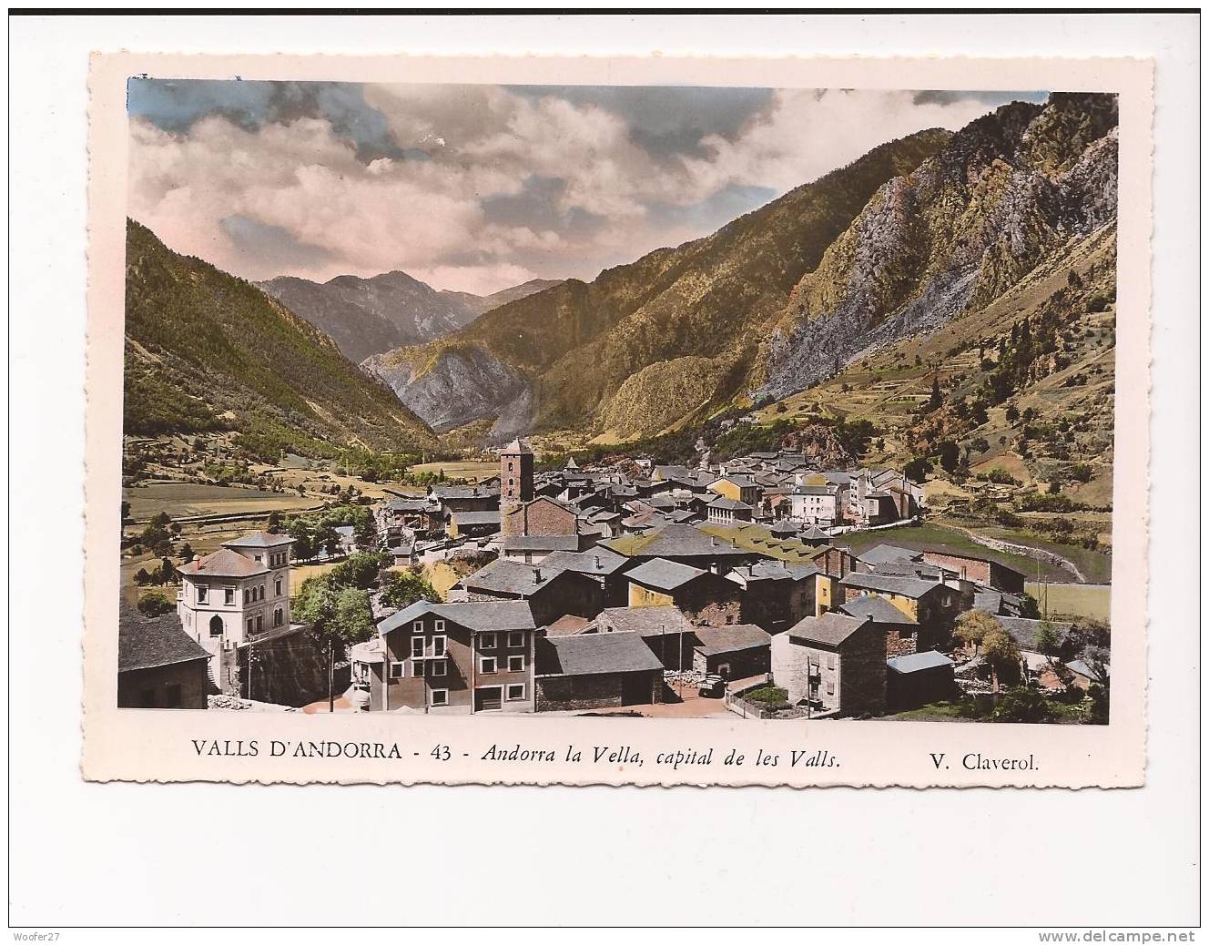 CPSM ANDORRE , LA VIEILLE , Capital Des Vallées - Andorra