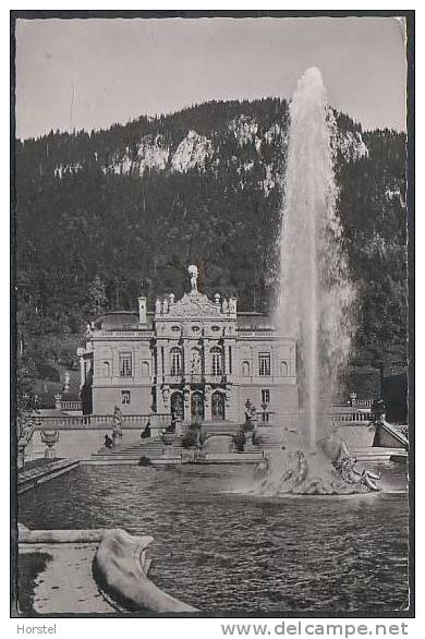 D-82488 Ettal - Königsschloss Linderhof  Mit Fontäne - Oberammergau