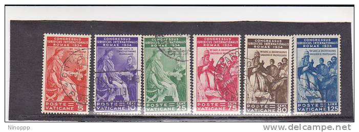 Vatican City-1935 Juridical Congress Used Set - Used Stamps