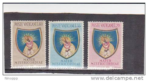 Vatican City-1954 End Of The Marian Year Sdet Mint Hinged - Usati