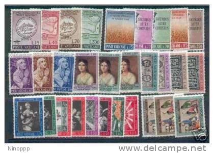 Vatican City-1962 Full Year  MNH - Full Years