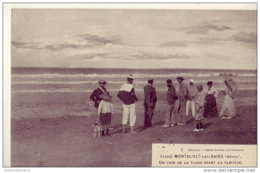 Gironde...33.....Montaliv Et.....Un  Coin De La Plage.......voir Scan Et/ou Annotation - Autres & Non Classés