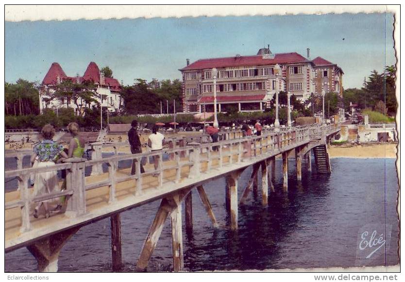 Gironde...33......Le Moulleau..La Jetée Et Le Grand Hotel........voir Scan Et/ou Annotation - Andere & Zonder Classificatie