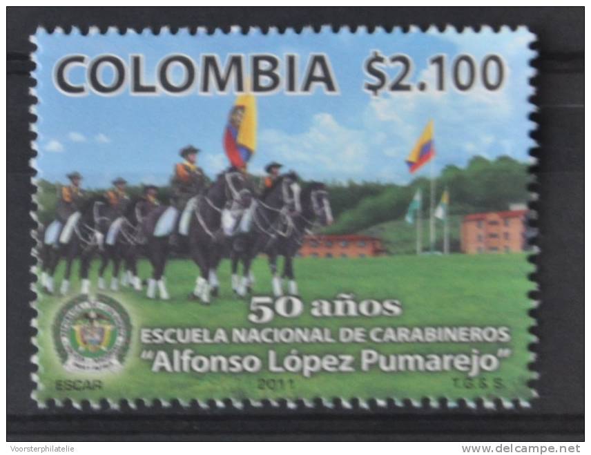 C 296 ++ COLOMBIA 2011 POLICE SCHOOL POLITIE HORSE PAARD  MNH ** - Colombia