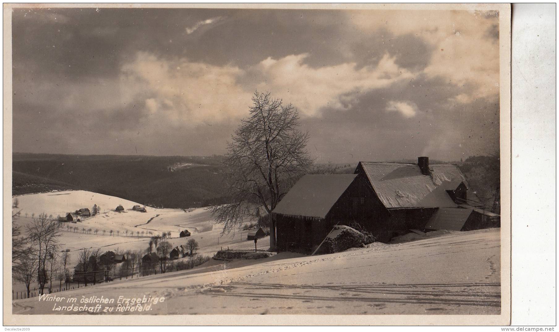 B44525 Winter In Erzgebirge Erzgebirge Not Used Perfect Shape - Rehefeld