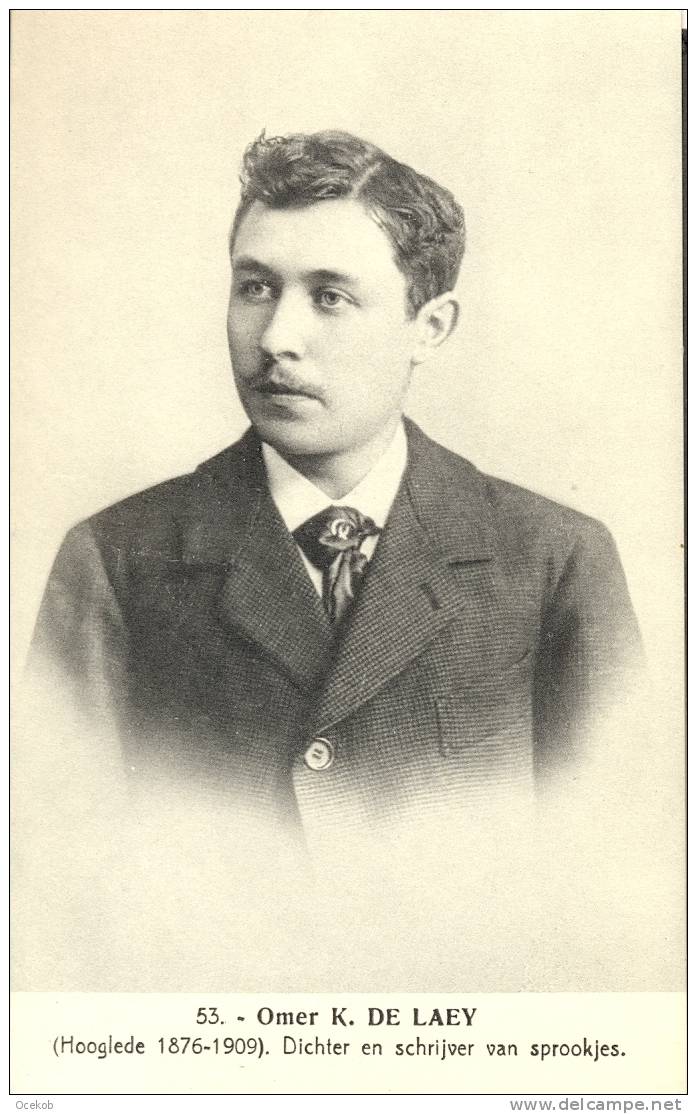 PK Schrijver Omer De Laey - Hooglede 1876 - 1909 - Dichter - Ecrivains