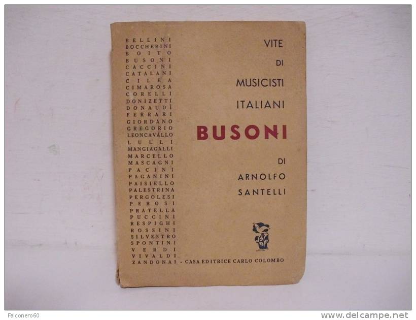 A.Santelli / BUSONI - Alte Bücher