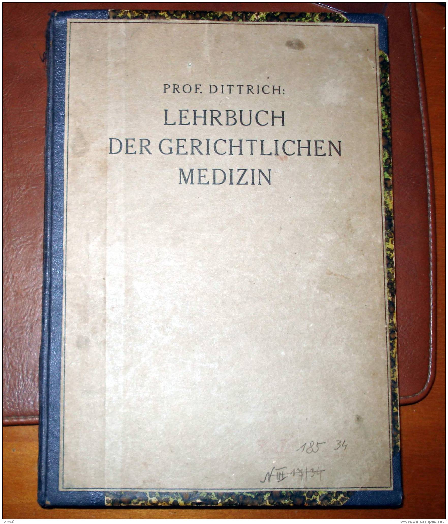 LEHRBUCH DER GERICHTLICHEN MEDIZIN FÜR ÄRZTE UND JURISTEN, 1921 300 SEITEN, Legal Medicine - Altri & Non Classificati