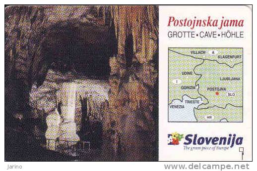 Slovénie,100 IMPULZ, Grote-Cave-Hohle, Chip, - Slovenia