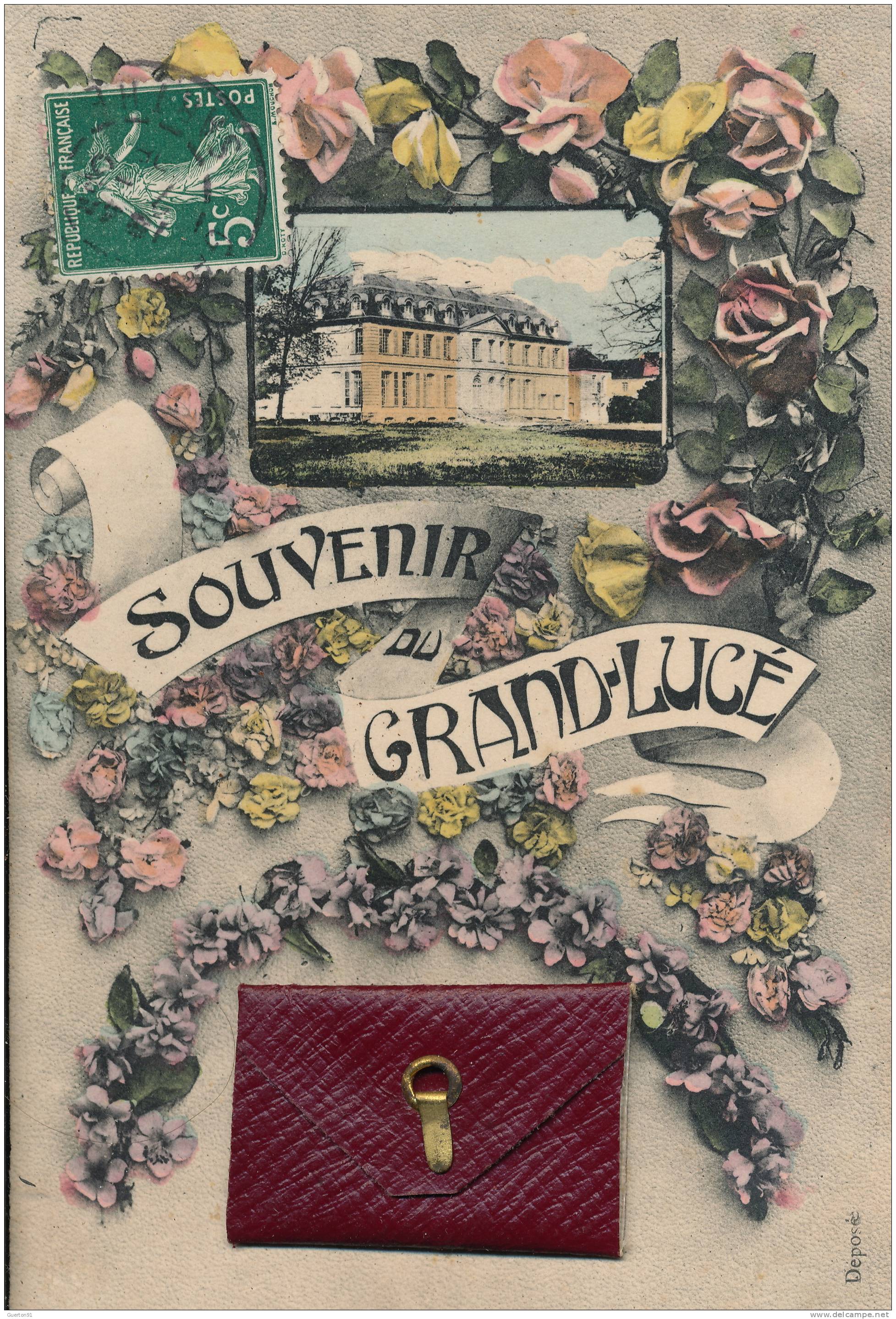 CPA (72)  Souvenir Du GRAND-LUCÉ  /  Carte à Système  -  Dépliant Complet  - - Le Grand Luce