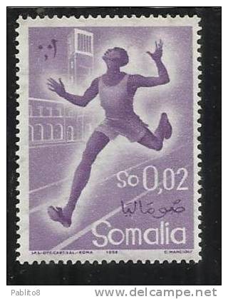 SOMALIA AFIS 1958 SPORT SPORTS CENT. 2c MNH - Somalia (AFIS)