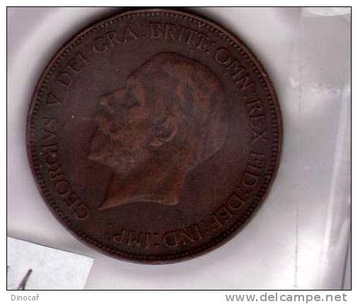 REGNO UNITO/UNITED KINGDOM GIORGIO V/GEORGE V ONE PENNY, 1934, 9,2 G (BR.), 30 MM, BB/VF, SEABY 4055 - Frans Guinee