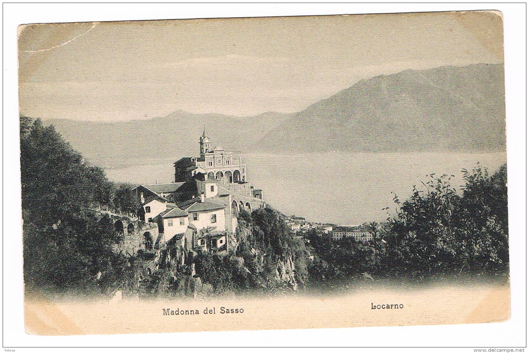 ZWITSERLAND OUDE POSTKAART  LOCARNO MADONNA DEL SASSO - Locarno